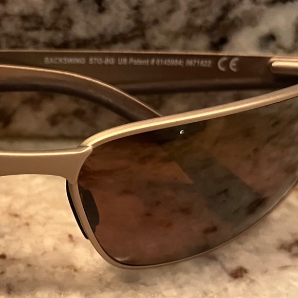Maui Jim BACKSWING Polarized Sunglasses 709-16A Gold/Bronze Glass MSRP $349 New - Picture 7 of 16
